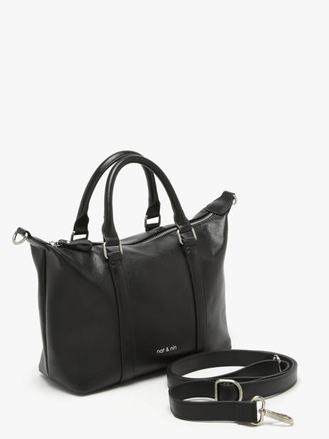 Satchel Vintage Leather Nat et nin Black vintage MTHYLANE other view 2