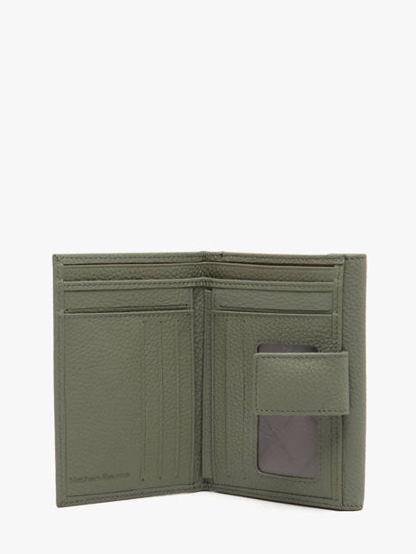 Leather Original N Wallet 2 Compartments Nathan baume Green original n 413N other view 1
