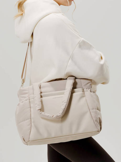 A4 Size Shoulder Bag Bags Recycled Polyester Kapten and son Beige bags M other view 2