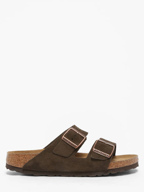 Mules Arizona En Cuir Birkenstock Marron women 951313