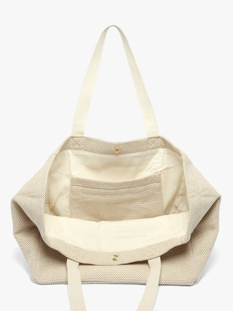 Shoulder Bag Tressage Cotton Hindbag Beige tressage TS other view 3