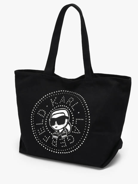 Shoulder Bag K Ikon Cotton Karl lagerfeld Black k ikon B2W50030 other view 2