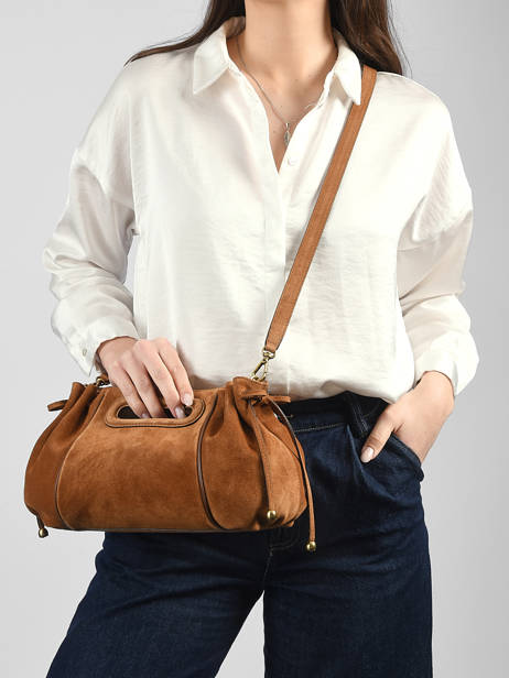 Shoulder Bag Folk Light Leather Gerard darel Brown folk light W405 other view 1