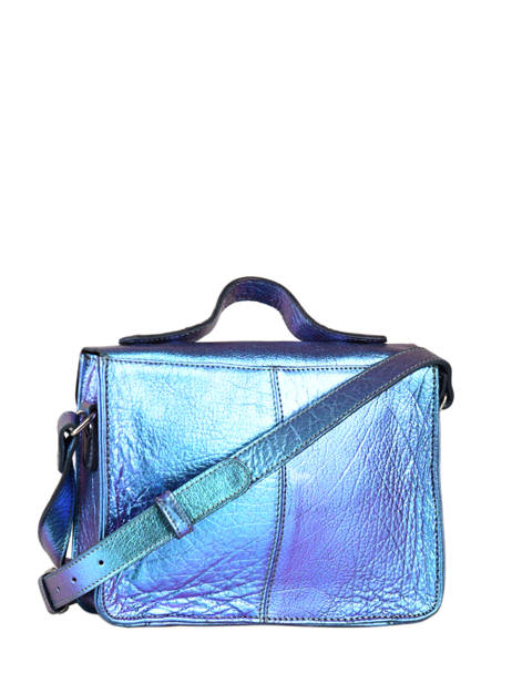 Sac BandouliÃ¨re Mademoiselle George Scarabee Cuir Paul marius Bleu scarabee GEORGSCA vue secondaire 4