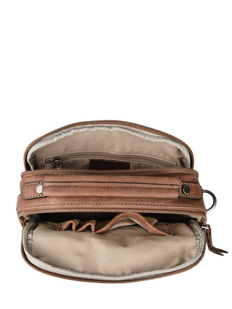 Sac BandouliÃ¨re Spider Cuir Etrier Marron spider ESPI732M vue secondaire 3