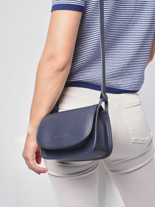 Longchamp Le foulonné Sacs porté travers Bleu