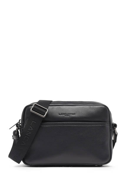 Sac BandouliÃ¨re Lancaster Noir soft vintage homme 33