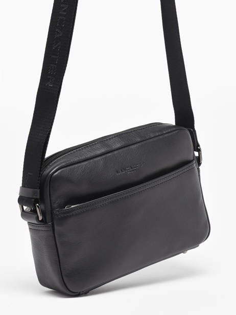 Sac BandouliÃ¨re Lancaster Noir soft vintage homme 33 vue secondaire 2