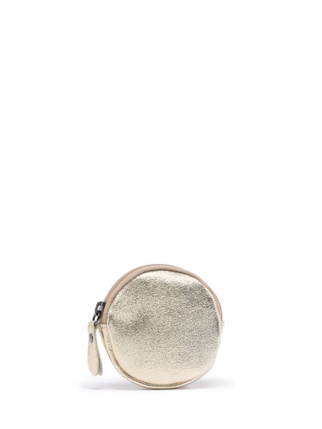Porte-monnaie Rond Nine Cuir Milano Or nine NI21127N