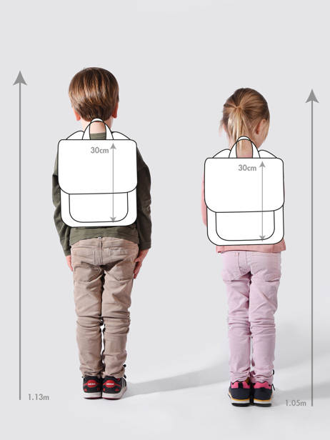 Mini Sac Ã  Dos Kidzroom Rose paris beasties 3379 vue secondaire 1